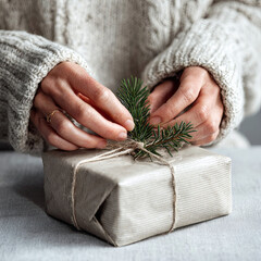 Rustic Christmas Gift Wrapping With Twine and Spruce – Cozy Winter Craft Moment