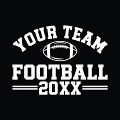 Obraz premium Custom Football Team Year Design
