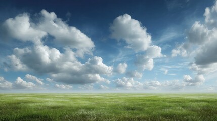Obraz premium Vast grassy plain
