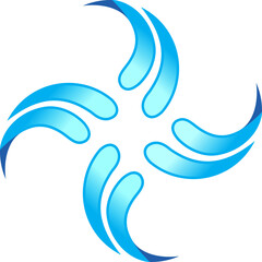 movement circle abstract vector logo