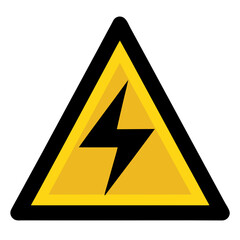 high voltage warning sign