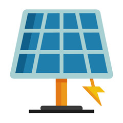 solar panel on a white background