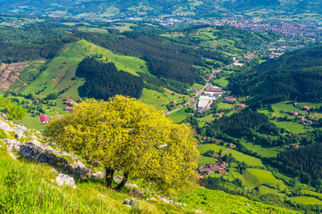 Señales de privamera sobre el valle del Duranguesado