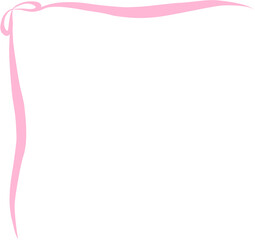 Cute Pink Bow Decorative Element, Cute Pink Ribbon Clipart