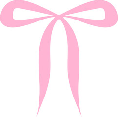 Cute Pink Bow Decorative Element, Cute Pink Ribbon Clipart