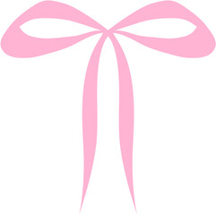 Cute Pink Bow Decorative Element, Cute Pink Ribbon Clipart