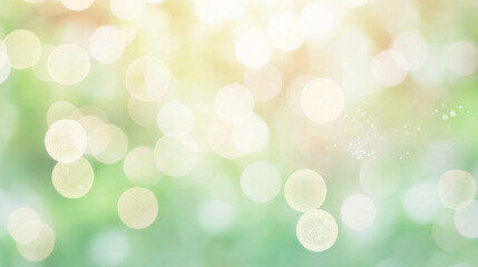 緑の葉と光の反射が美しいナチュラルなキラキラ背景