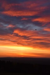 At the dawn of an autumn morning, Sainte-Apolline, Québec, Canada