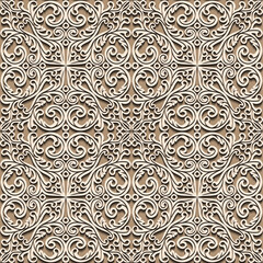 modern abstract texture seamless pattern in antique old vintage ornament style design