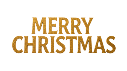 Merry Christmas greeting in golden text, festive and cheerful, perfect for holiday celebrations