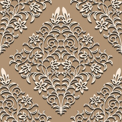 modern abstract texture seamless pattern in antique old vintage ornament style design