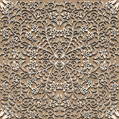 modern abstract texture seamless pattern in antique old vintage ornament style design