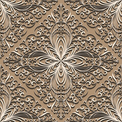 modern abstract texture seamless pattern in antique old vintage ornament style design