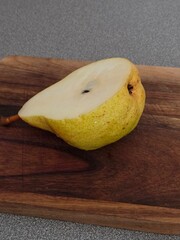 Beautiful pear of Williams on the table.