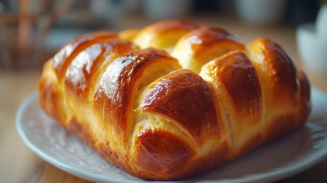 Sweet breakfast or snack food brioche toas