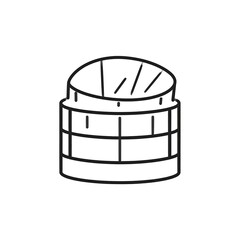 Stylized Observatory Icon - Astronomy, Science, and Exploration Symbol.