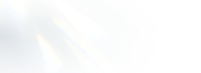 Transparent crystal prism effect with rainbow light glow and flare reflections for modern abstract overlays, elegant background, and jewelry compositions