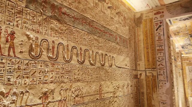 Tomb of Memnon KV9 in the Egyptian Valley of the Kings, in the Theban necropolis, Egypt, Luxor