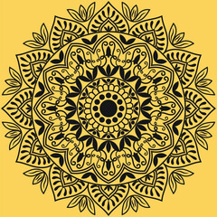 Decorative Mandala Pattern Art | Abstract Floral Geometry Ornament | Sacred Boho Symmetry Vector | Spiritual Decorative Artwork for Meditation and Interior Design