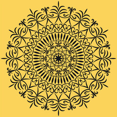 Decorative Mandala Pattern Art | Abstract Floral Geometry Ornament | Sacred Boho Symmetry Vector | Spiritual Decorative Artwork for Meditation and Interior Design