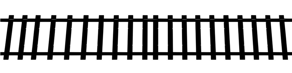 a graphic illustration of a stylized black picket fence against a transparent background
