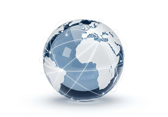 Global Business Network and Communication Concept