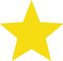 A single yellow star on a blue background