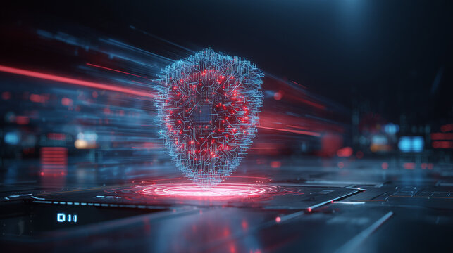 Futuristic concept image of a crypto shield protecting an Earth-like planet from digital attacks, with glowing energy, lightning effects, and dynamic tech elements in motion.