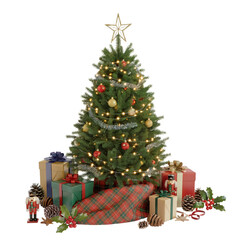 christmas tree with gifts