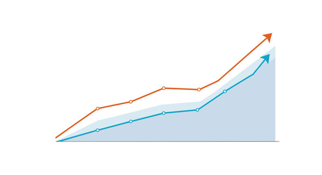Rising Graph Displaying Growth and Success 