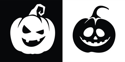 Halloween Background with Half Black and Half White Contrast Design
