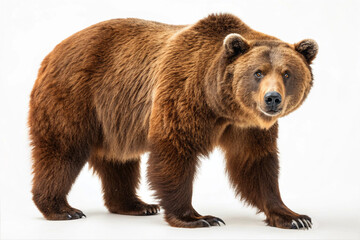 brown bear isolated on white