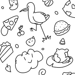 seamless background with sweets