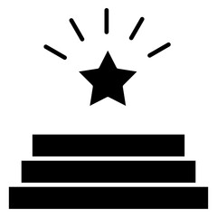 Success Crown Glyph Icon