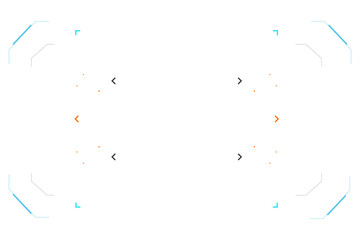 Futuristic HUD and GUI design elements  for sci-fi interfaces, tech visuals, games, and motion graphics
