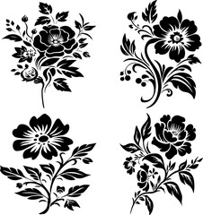 Beautiful Colorful Flower PNG Isolated on Transparent Background