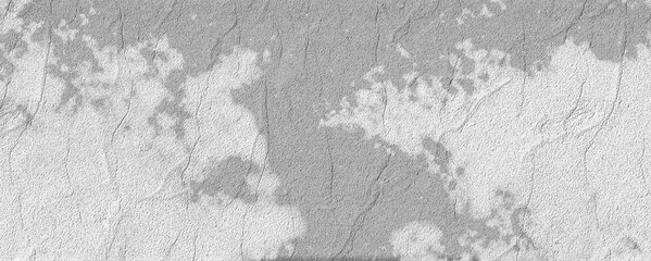 White Concrete Wall Texture with Cracks and Grunge Stains Pattern