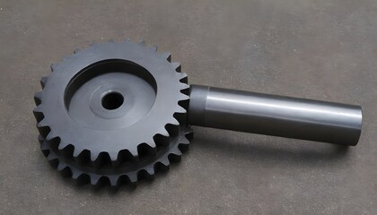 Metal Gear on Industrial Surface