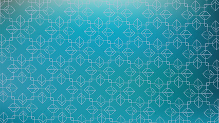 Deep Teal Gradient with a Repeating Geometric Line Pattern abstract single line