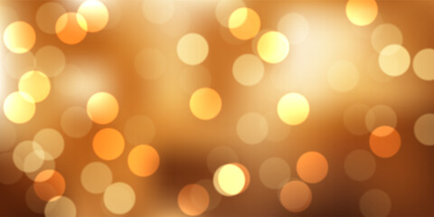 Christmas banner with golden bokeh lights design © Kirsty Pargeter