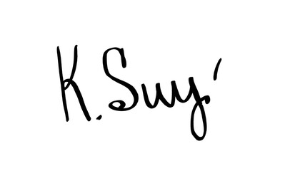 Hand-drawn black signature isolated on transparent background. Realistic handwritten autograph with smooth ink line for documents, branding, or digital design. 