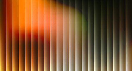 Obraz premium Abstract background with vertical lines in shades of orange, beige, and green creating a textured pattern