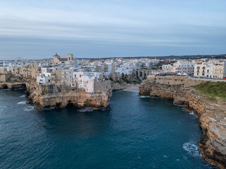 Fototapeta premium View of Pugliano from a drone