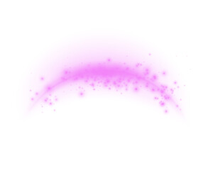 Pink magic arch with particles