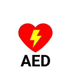 心停止時の応急処置を示すAEDアイコン
