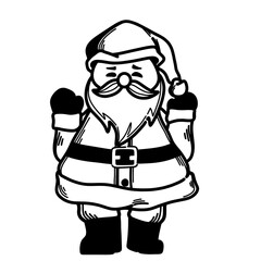 Christmas Santa Doodle