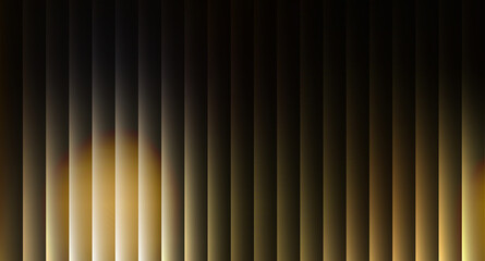 Dark abstract background with vertical lines in black and gold color palette, creating a mysterious and elegant design