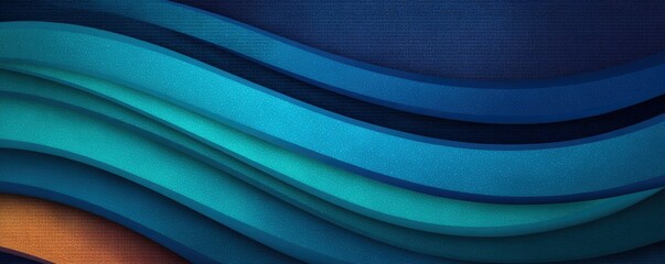 Breaking News Banner, Vibrant waves of blue and teal create a textured, abstract design.