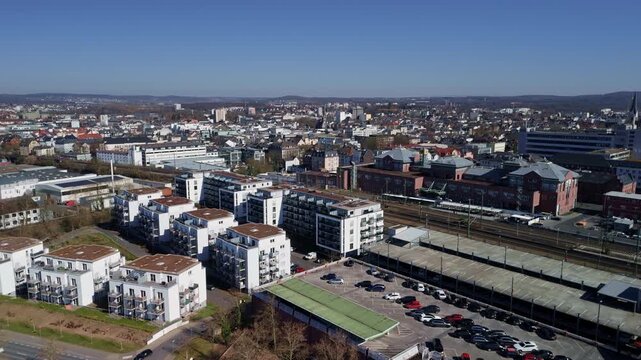 Aerial View of Modern Urban Residential Area