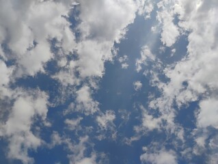 blue sky with clouds